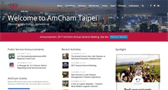 Desktop Screenshot of amcham.com.tw