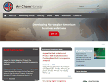 Tablet Screenshot of amcham.no